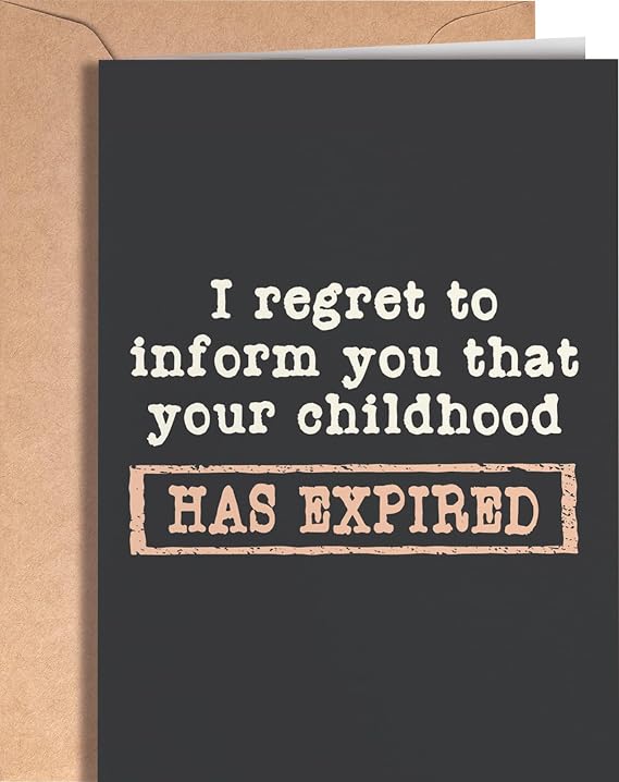 18th Birthday Card - Funny 18 Birthday Card for Girls or Boys - Happy Birthday Card for 18 Year Old Daughter, Son, Niece, Nephew, Sister or Friend - I Regret