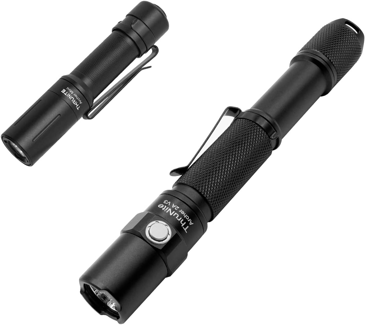 ThruNite （2PCS） EDC Flashlight Bundle丨Archer Mini Black Neutral White ＆ Archer 2A V3 AA Flashlight Neutral White Small Flashlight