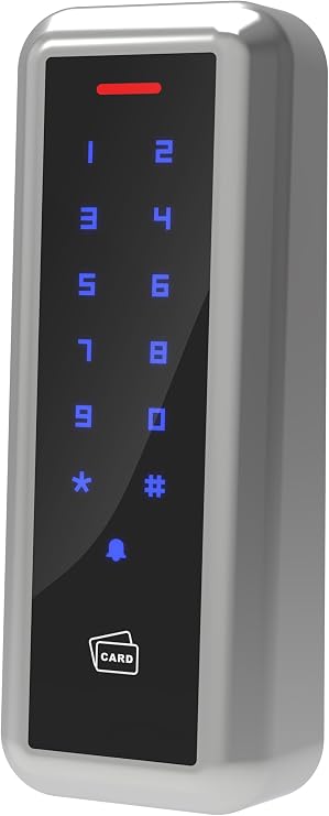 UHPPOTE Metal RFID Door Access Control Keypad with Wiegand 26 bit Output | Touch Keypad Waterproof for Rental Home Office Door Entry System