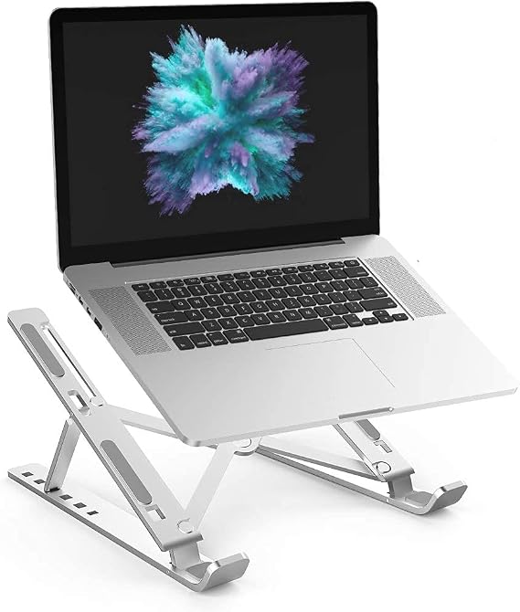 iDock N29-3-Silver Folding Aluminum Macbook Laptop Computer Stand