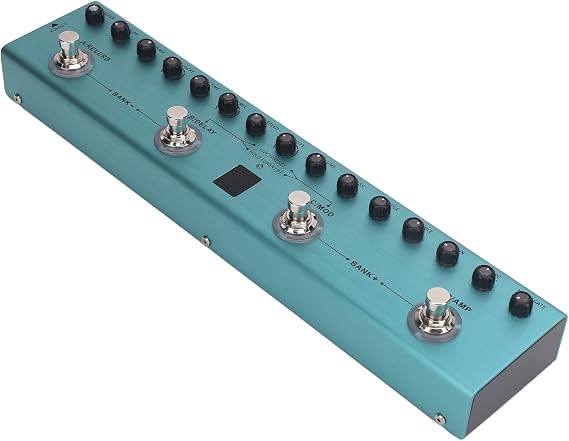 Multi Effects Guitar Pedal, 36 Editable Presets Reverb Delay Modulation Amp Digital Effects Pedal for Electric Guitarists Studio Live Music Production Practice