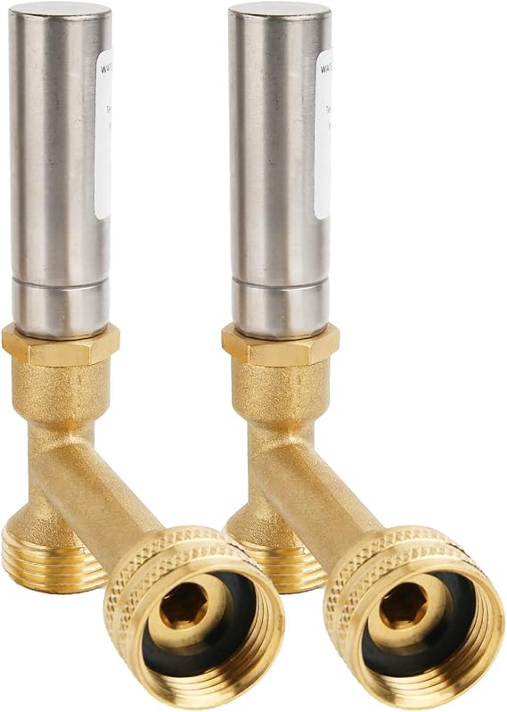 Water Hammer Arrestor 3/4"GHT Thread, Water Hammer Arrestor Washing Machine, for Toilet 2 Pcs