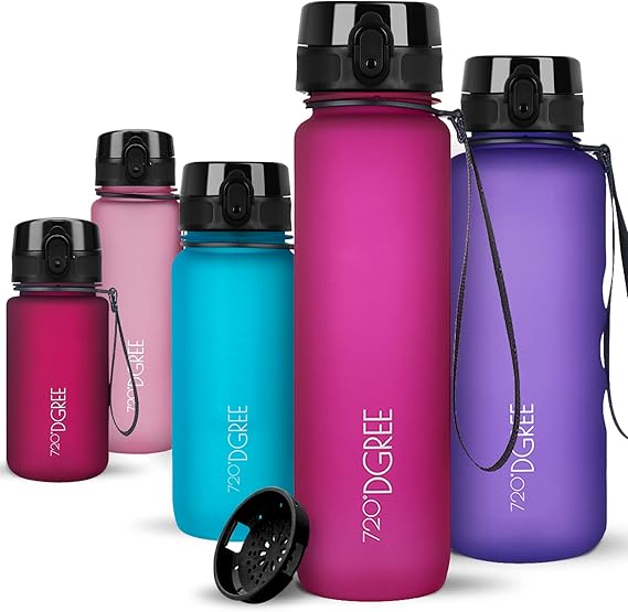 Tritan 720°Dgree uberBottle Water Bottle and Infuser 350 ml 500 ml 650 ml 1000 ml 1.5 L 2 L – BPA-Free for Sports School Children Fitness Gym Bike Outdoors Lightweight Tritan Sports