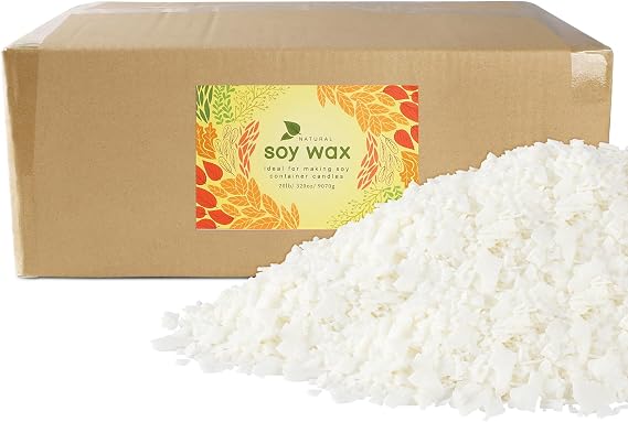 Pure Soy Wax for Making Candle - Pure Nature DIY Soy Wax Flakes -20 Pound Bag...