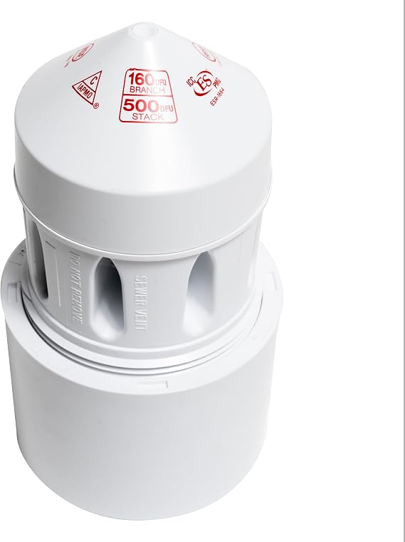 Oatey Air Admittance Valve,3in-4in,500 DFU 39223-1 Each