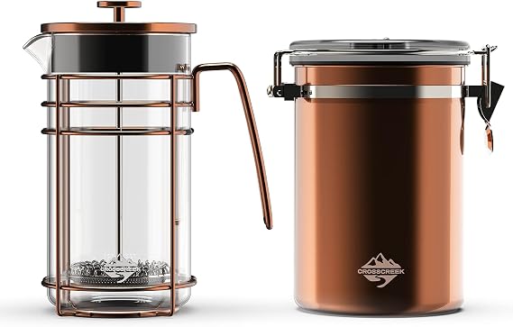 French Coffee Press Small Maker Manual Set Cafetera Tea Steel Filter Stainless Steel 34 Ounce/1 Liter 9917-C001-04