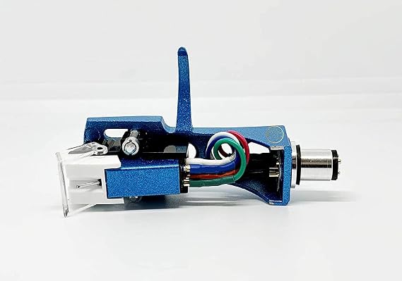 Cartridge and Stylus, needle and Sea Blue Headshell with mounting bolts for Technics SL-1200, SL-1210, SL-1600, SL-1610, SL-1700, SL-235, SL-23A, SL-B2, SL-B202, SL-B205, SL-B3