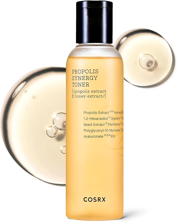 COSRX 72% Propolis Honey Toner, 3X Increase in Moisture Level, 5.07 fl.oz | Instant Glow Boosting Care with Panthenol, Nourishing Hydration for Dull, Dry, Sensitive Skin, Korean Skin Care