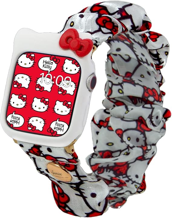 Sonix x Sanrio Scrunchie Watch Band + Watch Bumper (White) | Classic Hello Kitty (White)