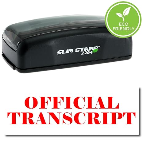 Homework Stamp, Pre-Inked Official Transcript Stamp with Vibrant Red Ink, Ideal for English Teachers, 1/2 x 1-1/2, Long-Lasting and Easy to Use, Ideal for Grading and Marking Assignments