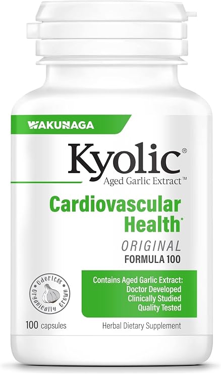 Kyolic Aged Garlic Extract Cardiovascular Health* Formula 100, 100 Capsules