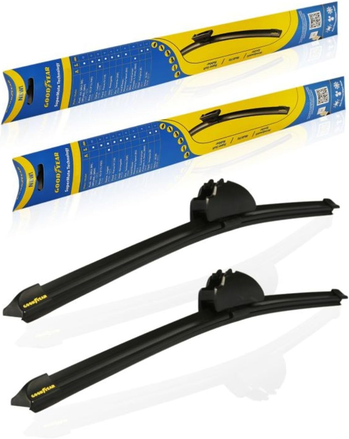 Goodyear Renault Clio Supermute 2'li Muz Silecek Takımı 1998-2005 Hatchback 5 Kapı 530Mm ve 450Mm