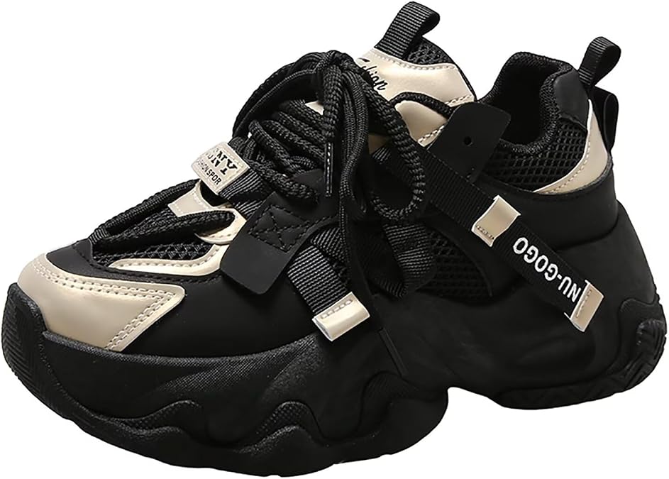 TERBOFIN Women's Chunky Sneakers Platform Walking Shoes Fashion Tennis Shoes Mesh Breathable Non Slip