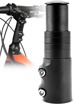 Bike Stem 28.6mm 1-18, 120mm Aluminum Adapter Adjustable Alloy Handlebar Stem Riser for Mountain Bike, Road Bike, MTB, BMX