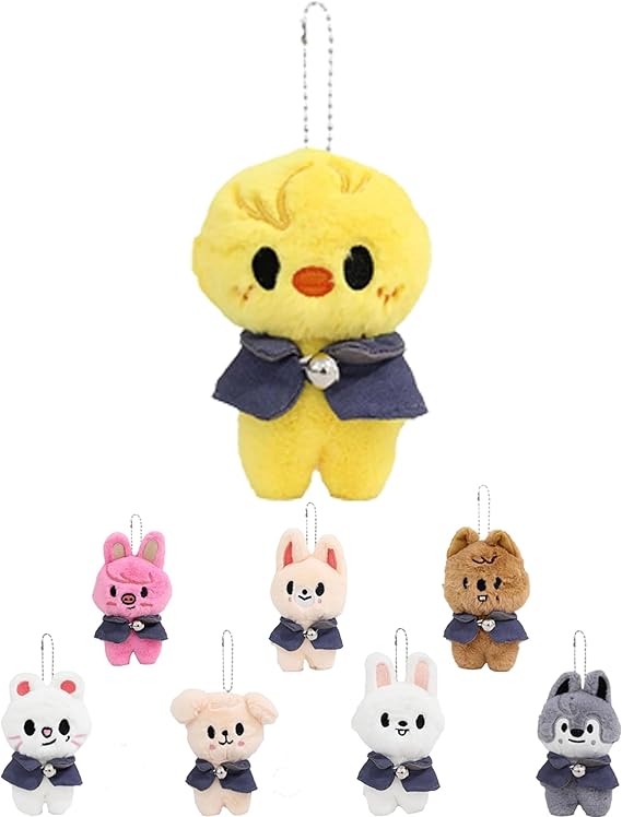 Stray-Kids Plush Doll SK Zoo Keyring 12 cm 'Magic School' Cute Keyring Pendant 'ATE' Cuddly Toy Collectible