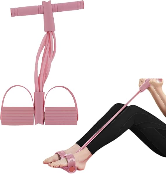 21 Fitness Resistance Bands-8 Tube Pedal Ankle Puller, Pedal Ankle Puller Resistance Bands for Strength Training, Tummy, Waist, AB Training Auxiliary Device for Women Men