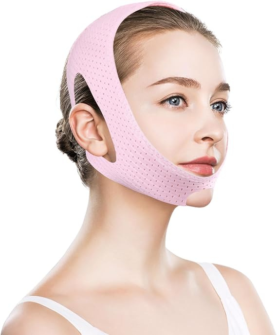 Anti Snoring Chin Strap for Sleeping Women, Adjustable Sleep Chin Strap to Keep Mouth Closed, Sleeping Chin Strap for Women Mouth Breathers, Flexible & Breathable Jaw Strap for Sleep Snore Stopper