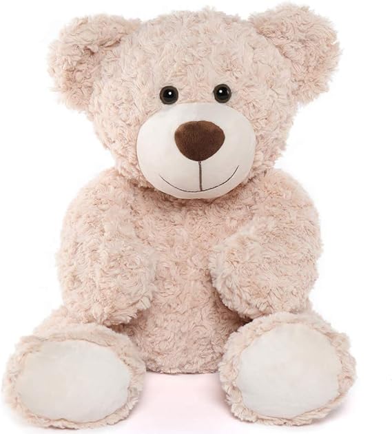 Tezituor 24 inches Brown Teddy Bear Stuffed Animal, for Kids | Teddy bear push toy for boys and girls, Baby shower decor