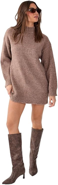 Nasty Gal Knitted Sweater Mini Dress