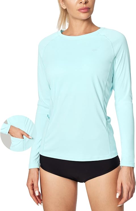 IUGA Long Sleeve Workout Tops for Women UPF 50+ Rash Guard Athletic Shirts