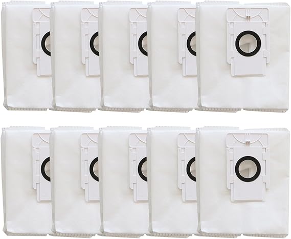 4/10 Pack Vacuum Dust Bags for Tapo RV10 Plus, RVA200, 4L Capacity Replacement Parts Accessories Dust Bag, Dust Bag Replacement for Vacuum Cleaner(10 PACK)