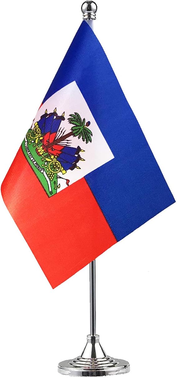 Haiti Haitian Flag Table Desk Flags,Office Flag,International World Country Flags Banners,Festival Events Celebration,Office Desk Home Decoration