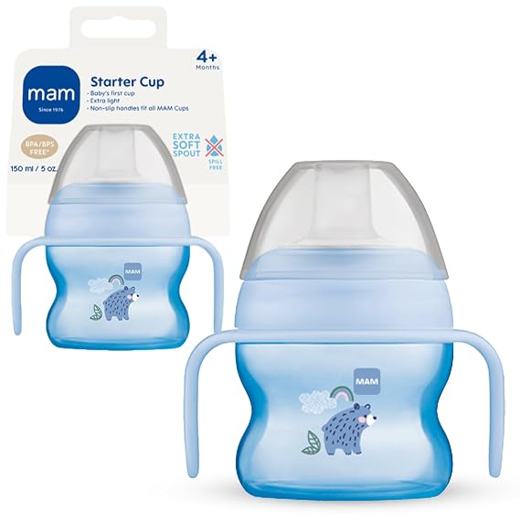 MAM 5oz Starter Sippy Cup, Extra-Soft Spill-Free Spout 4+ Months, 1 Pk