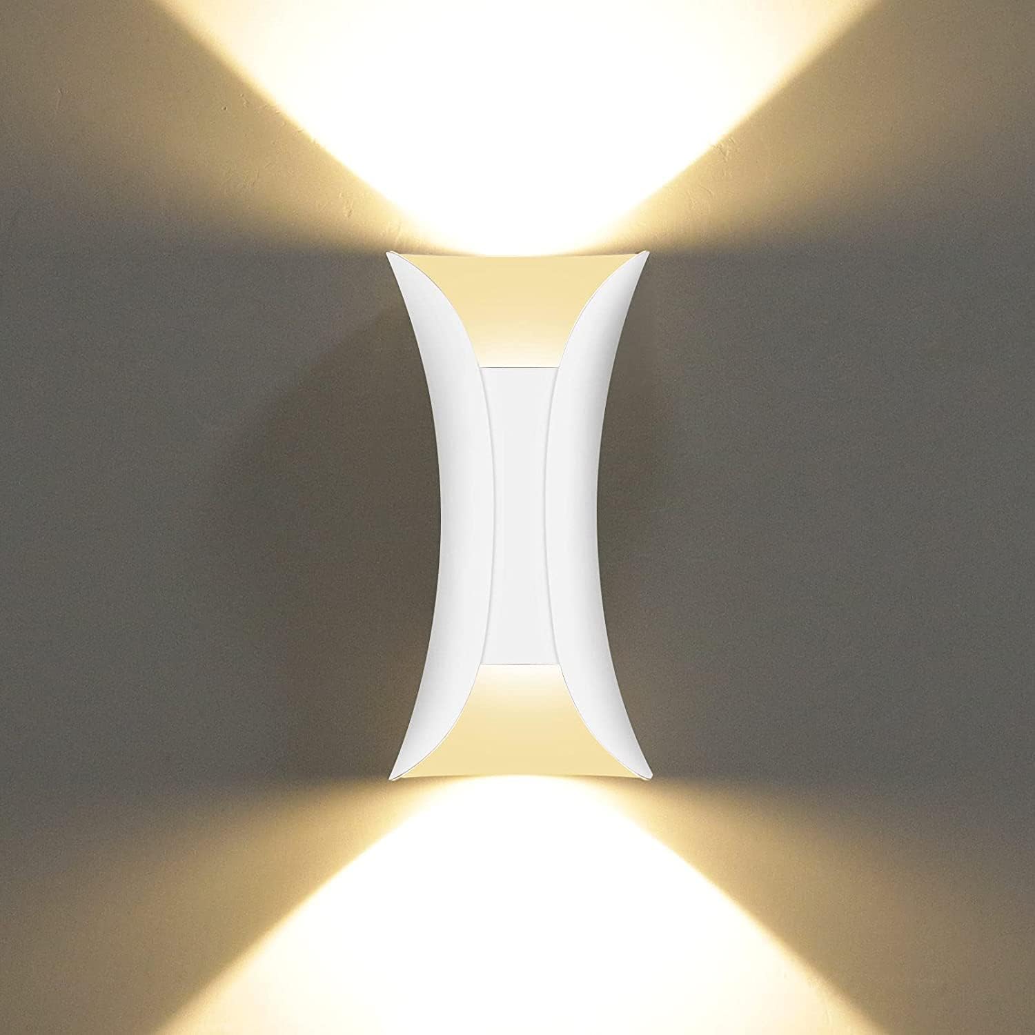 KAWELL 10W Creative Modern Wall Light LED Wall Wash Lights Waterproof IP65 Aluminum Wall Lamp LED Indoor Outdoor for Bedroom Living Room Bathroom Entrance Stairs Porch Corridor [Energy Class F]