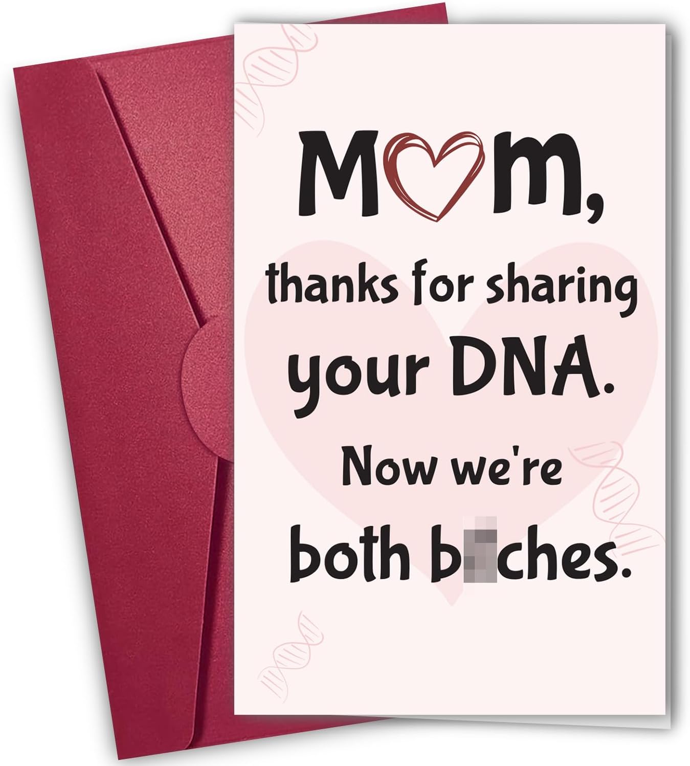 NewEleven Funny Christmas Gifts For Mom, Mothers Day Card For Mom From Daughter, Kids On Mothers Day - Funny Mothers Day Gifts, Birthday Present, Humorous Greeting Cards For Mother