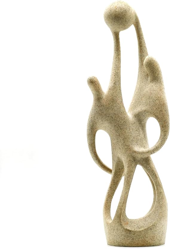 Modern Statue Abstract Sandstone Resin Sculpture Motivational Office Decor