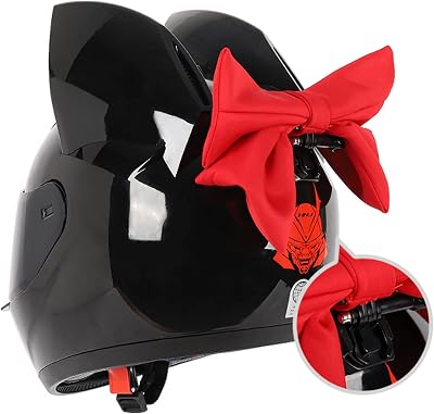 Fashion Cool Cat Ears Full Face Motorcycle HelmetRiding Gloves, Men Women Street Flip Up Visors Helmet Electric Scooter Moped Cruiser Personalized Comfortable Breathable Helmets, DOT Approved