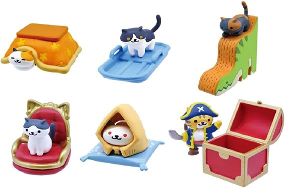Gashapon Neko Atsume: Kitty Collector: Tsukue no Ue de Neko Atsume 5 Set