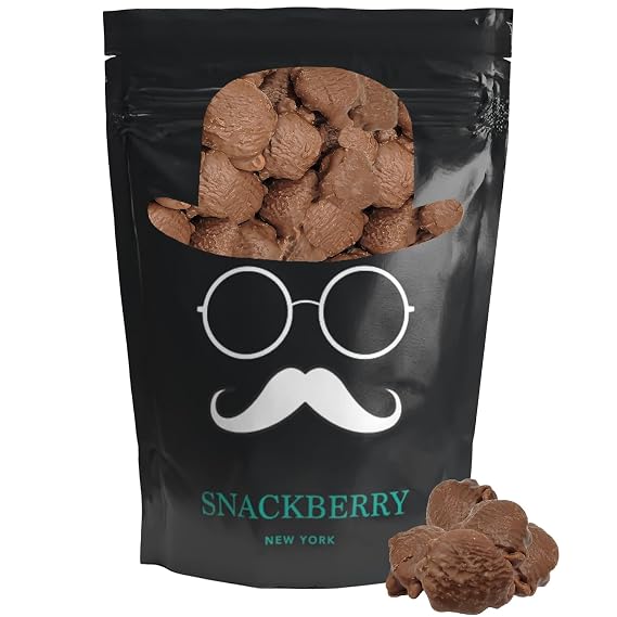 Premium Milk Chocolate Caramel Nut Cluster Snacks in Resealable Bag, for Holiday, Office Party, Healthy Snack Bag (1 Pound)