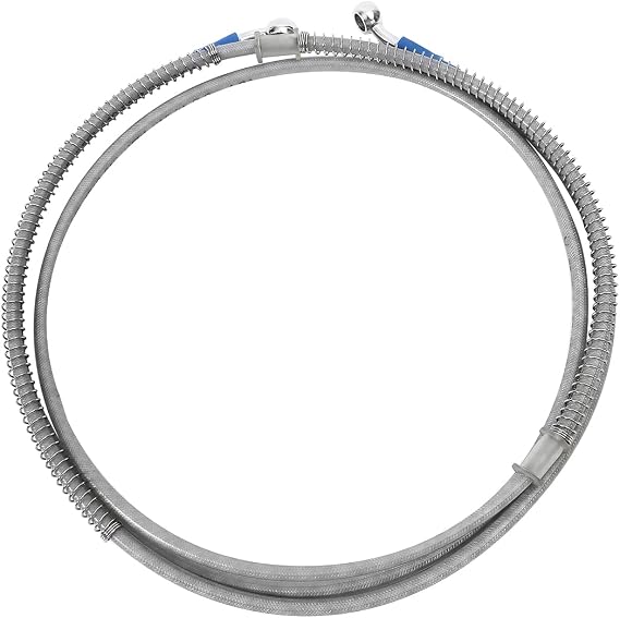 AICEL Braided Hydraulic Brake Hose Line Pipeline, Universal 47.2" 120cm Oil Hose with 10mm (M10) Ends, Hydraulic Brake Oil Hose Line Pipe for Motorcycle ATV Dirt Bike Go Kart, Car Accessories