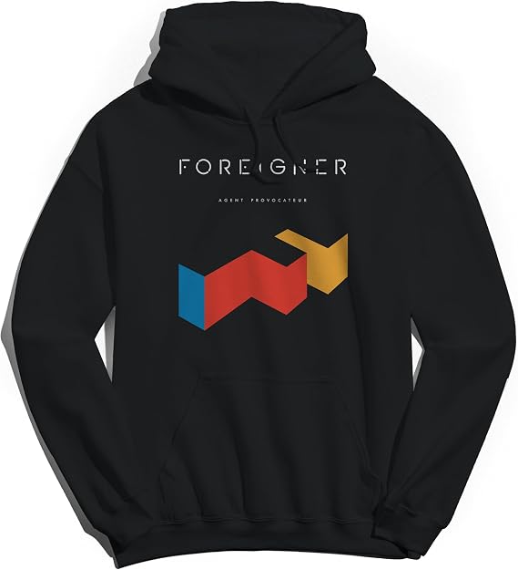 Foreigner Hoodie for Men & Women Agent Provocateur Long Sleeve Sweatshirt - 80s Rock Band Pullover