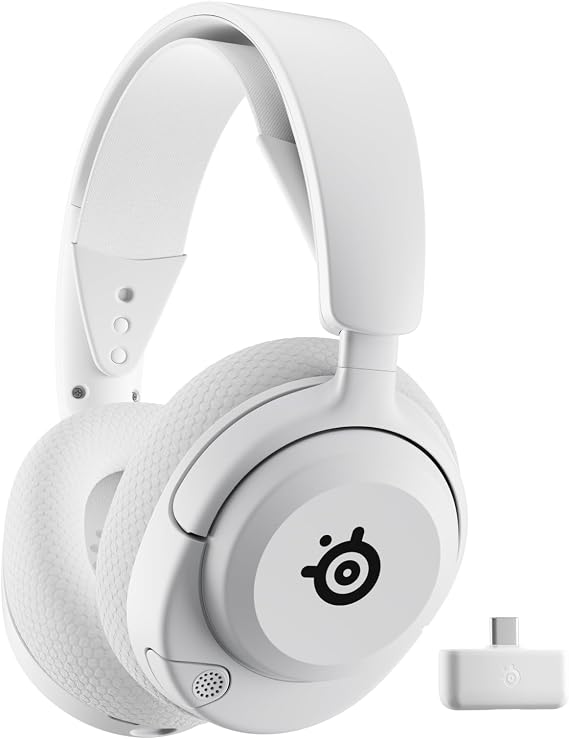 SteelSeries Arctis Nova 5P Wireless ve Bluetooth Kablosuz Oyuncu Kulaklığı Beyaz