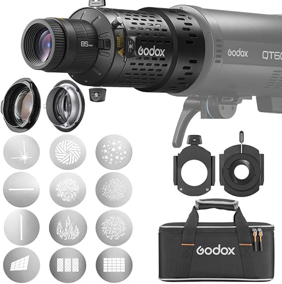 GODOX BFP Flash Light Projector, for DP400IIIV DP600IIIV QT400III QT600III SK400II SK400IIV MS300 AD600Pro Strobe Flash Light and GODOX Mount AD300Pro ML60BI ML60IIBi with MLP-ID + SA-09003