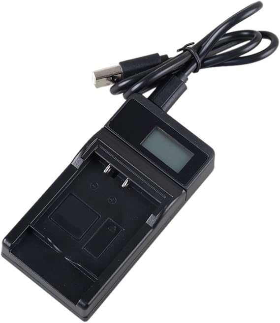 LCD Micro USB Battery Charger for Samsung SCL901 SCL903 SCL906 SCL907 Hi8 Camcorder