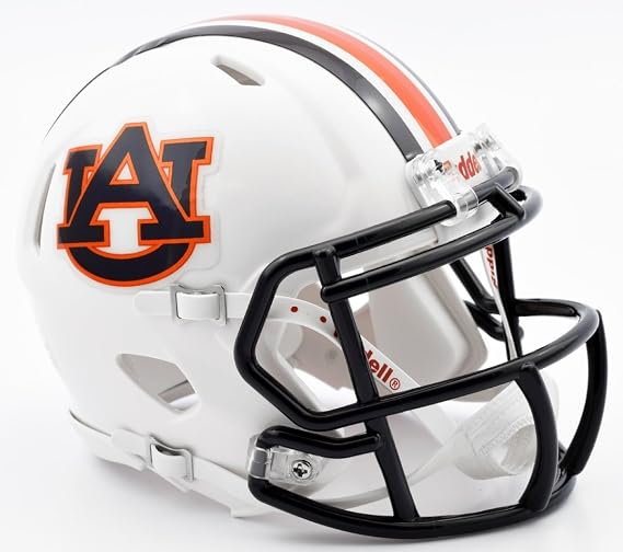 Auburn Tigers Riddell Speed Mini Replica Chrome Football Helmet
