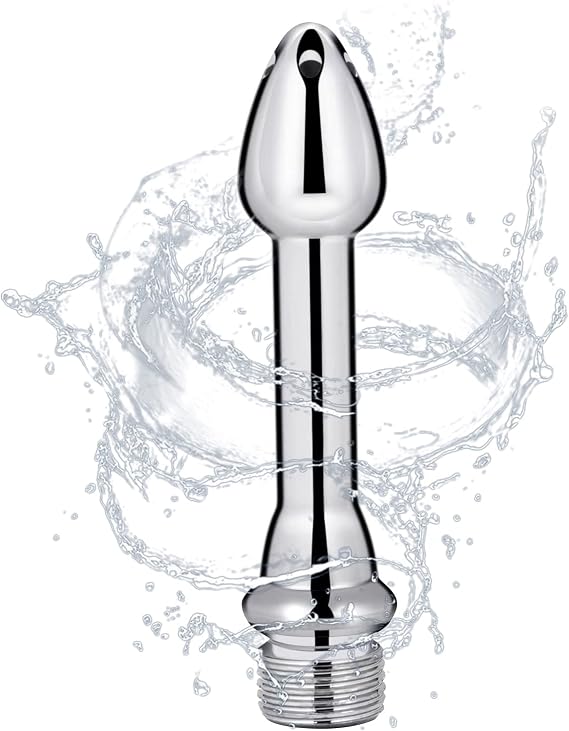 5 Holes Aluminum New Nozzle Clean Shower Head, Aluminum Cleaner Flushing Cleansing System (Silver)