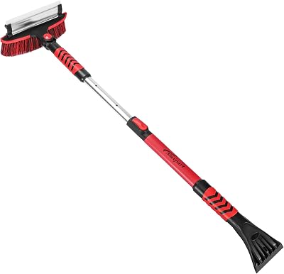 TWING Ice Scraper for Car Windshield, Detachable Car Snow Brush 42 Extendable Snow Remover with Squeegee and Ergonomic Foam Grip for Car Auto SUV
