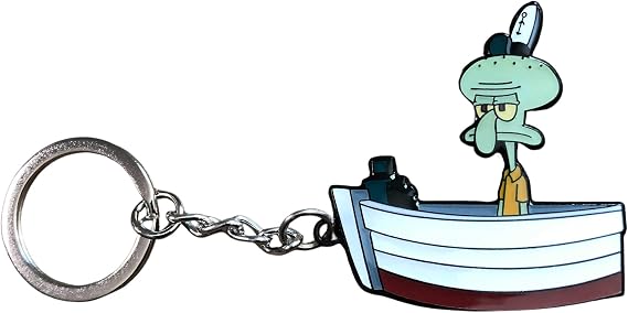 Zen Monkey Studios Squidward At Work - SpongeBob Squarepants Enamel Keychain