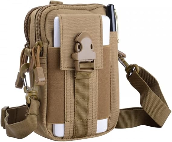 Tactical Waist Bags with Shoulder Strap Military Molle Compact Belt Bag Multifunctional Bum Bag Bag for Camping Hiking Cycling Climbing and Travel