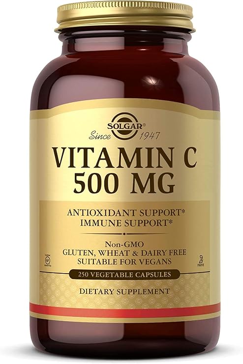 Solgar Vitamin C 500 mg, 250 Vegetable Capsules - Overall Health