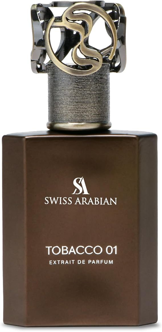Swiss Arabian Tobacco 01 Extrait De Parfum, 50ml, Luxury Fragrance with Tobacco, Honey and Vanilla Notes