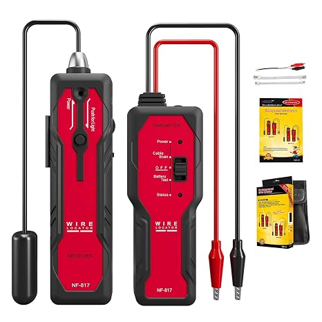 Underground Wire Locator - GOTMEET Underground Wire Tracer | Tone Generator with Earphone Cable Tester for Locating Pet Fence/Electrical/Breakage Cables/Wall-Through Cables, Metal Pipes