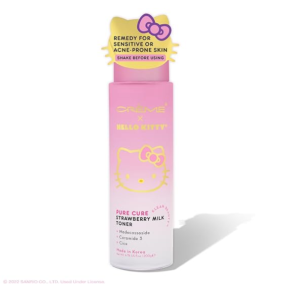 The Creme Shop x Hello Kitty Pure Cure Strawberry Milk Toner
