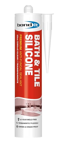 Bond It Bath & Tile Silicone, 10 oz, Clear