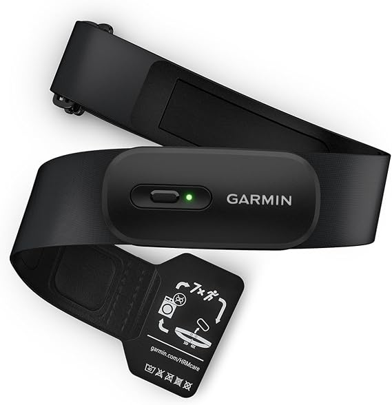 Garmin HRM 200 Pulse Monitor, Accurate Pulse and HRV Data, Comfortable Machine Washable Belt, M-XL