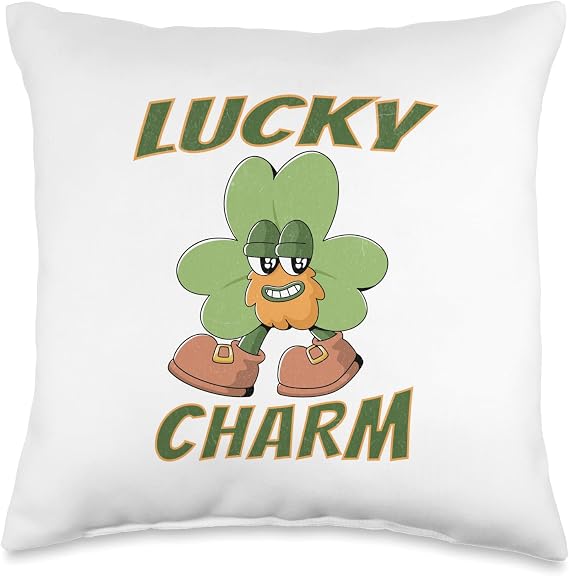 Funny Lucky Charm - St Patrick's Day Throw Pillow